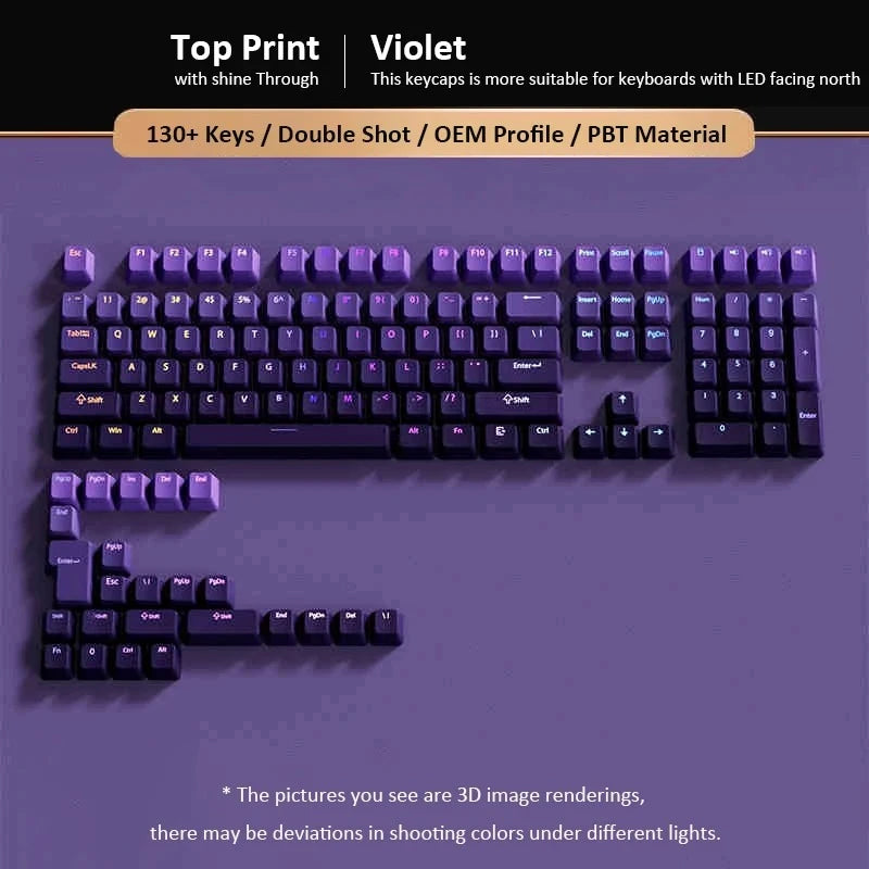 Gradient Keycaps For Cherry Mx Switch Mechanical Keyboard OEM Profile PBT Keycap Black Pink backlit RGB Gamer ISO Layout Key cap